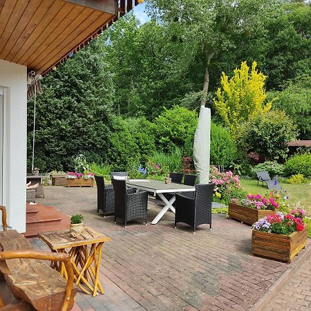 Grosszuegige Ferienwohnung Am Waldesrand Im Seenland Lauta Esterno foto