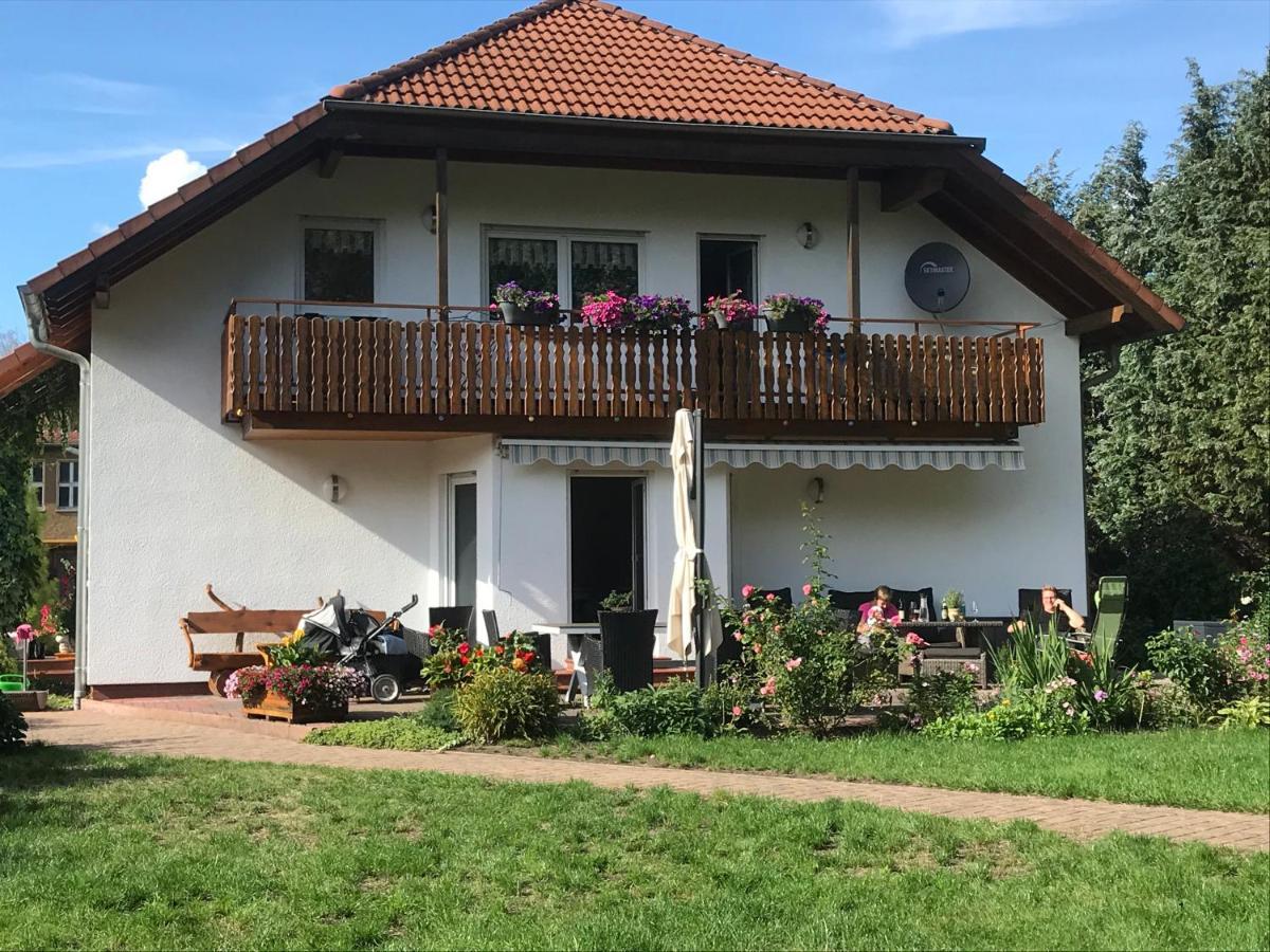 Grosszuegige Ferienwohnung Am Waldesrand Im Seenland Lauta Esterno foto