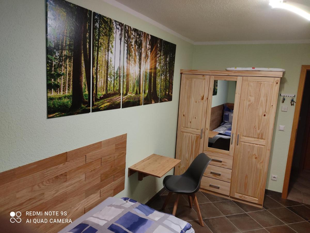 Grosszuegige Ferienwohnung Am Waldesrand Im Seenland Lauta Esterno foto