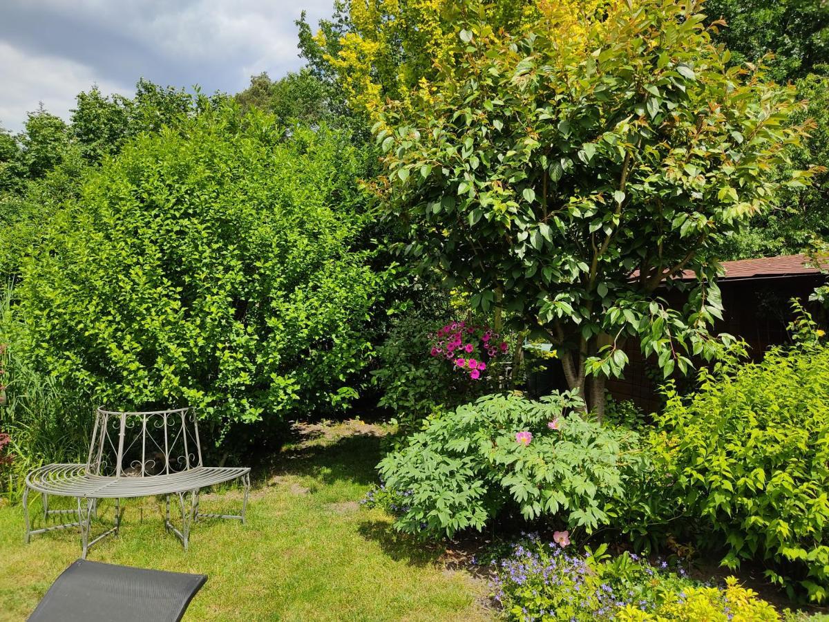 Grosszuegige Ferienwohnung Am Waldesrand Im Seenland Lauta Esterno foto